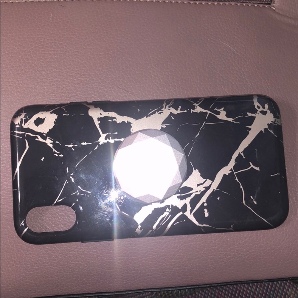 iphone X case with pop socket